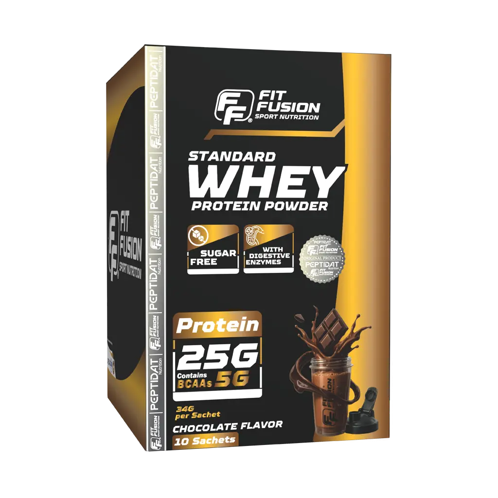 FitFusion Standard Whey Protein Chocolate [37g] Box 10 Sachets