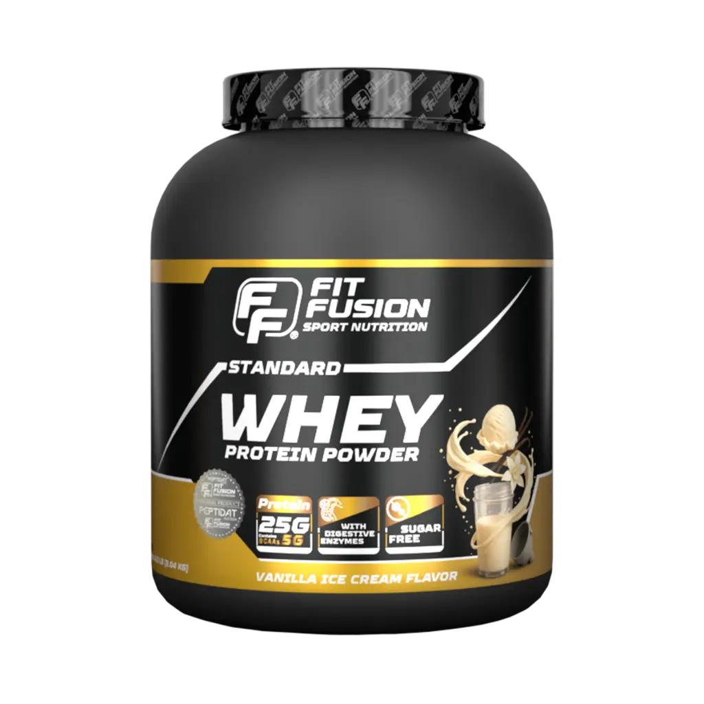 FitFusion Standard Whey Protein Vanilla Ice Cream [2.04 kg] Bottle 60 Servings
