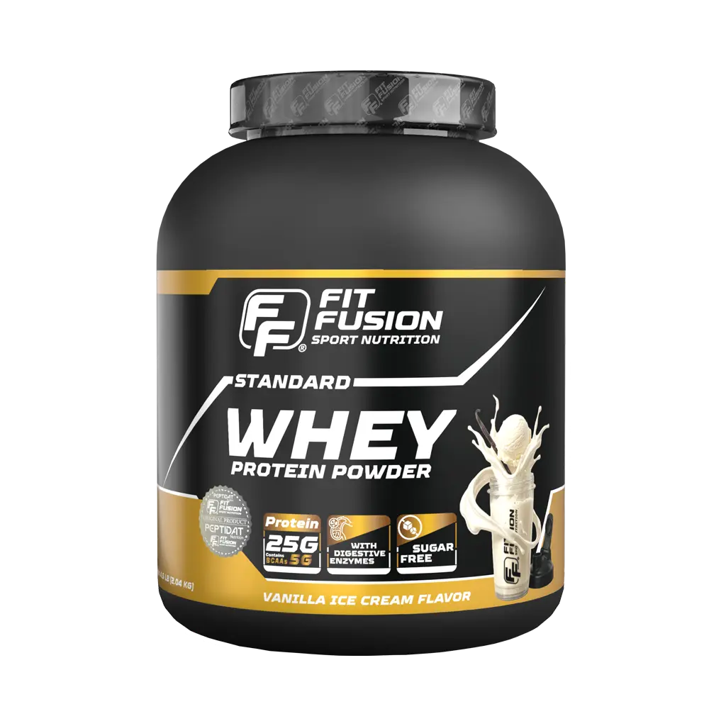 FitFusion Standard Whey Protein Vanilla Ice Cream [2.04 kg] Bottle 60 Servings