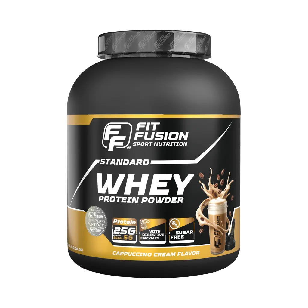 FitFusion Standard Whey Protein Cappuccino Cream [2.04 kg] Bottle 60 Servings
