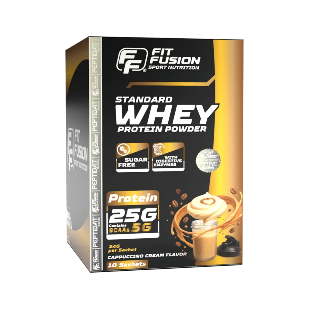 FitFusion Standard Whey Protein Cappuccino Cream [34g] Box 10 Sachets