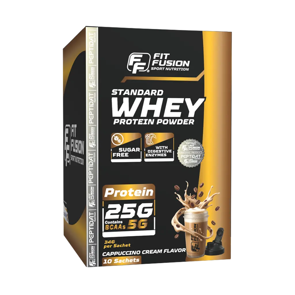 FitFusion Standard Whey Protein Cappuccino Cream [34g] Box 10 Sachets