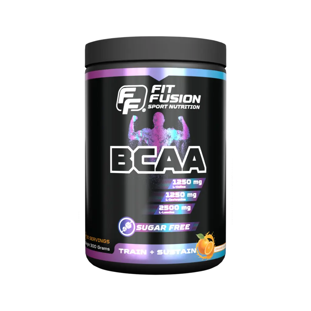 FitFusion BCAA Amino Acid Orange [300g] Bottle 30 Servings
