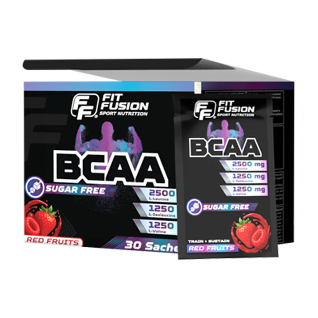 FitFusion BCAA Amino Acid Red Fruits [10g] Box 30 Sachets