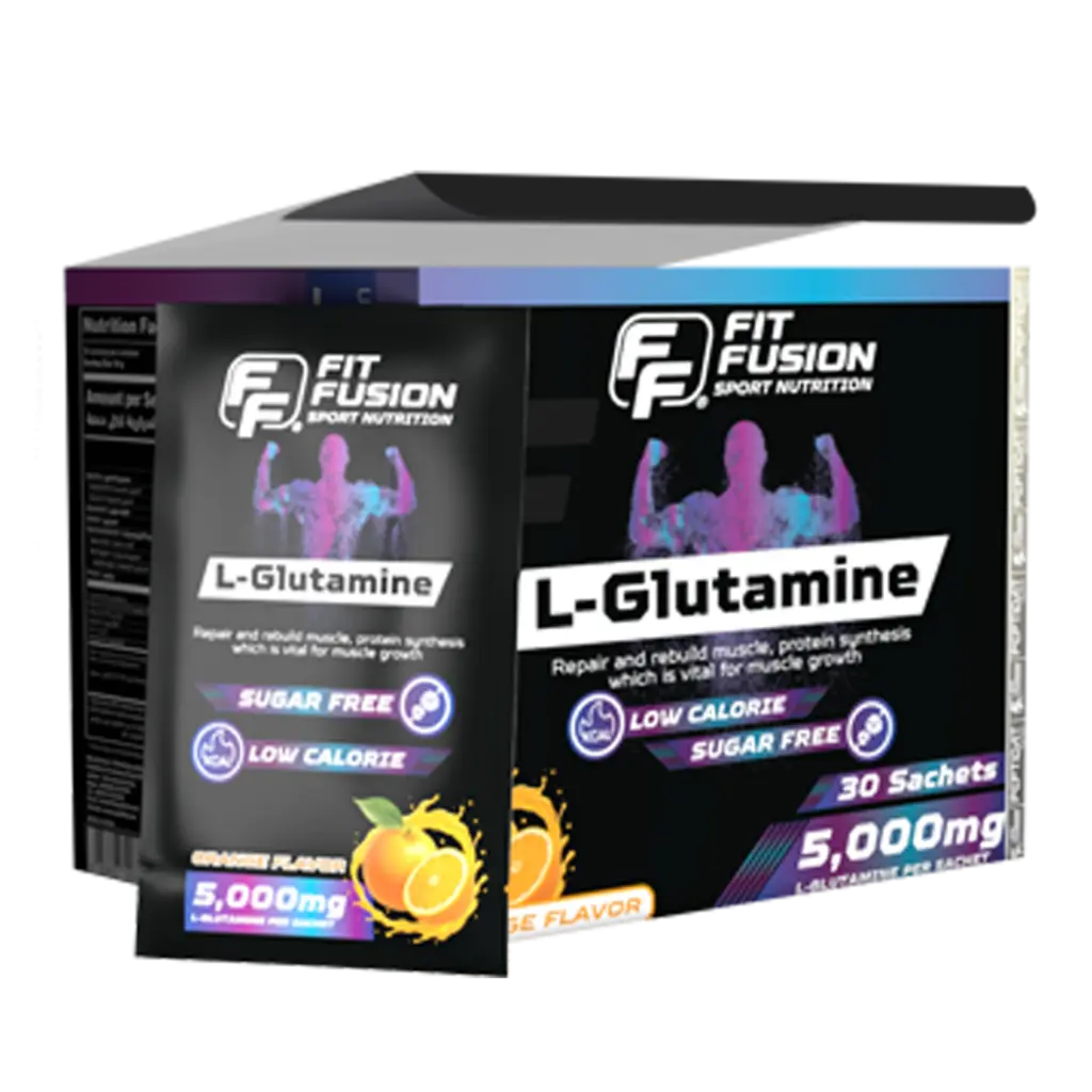 FitFusion L-Glutamine Orange [10g] Box 30 Sachets