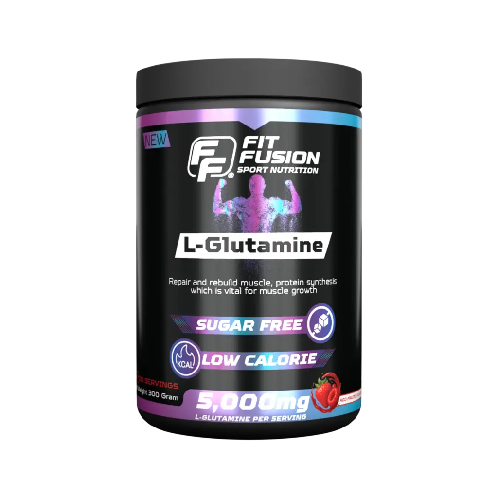 FitFusion L-Glutamine Red Fruits [300g] Bottle 30 Servings
