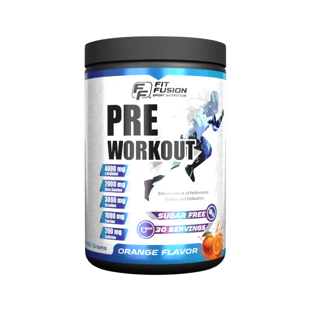 FitFusion Pre-Workout Orange [450g] Bottle 30 Servings