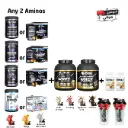 Combo (2 Whey & 2ِAminos: PW or  BC or CR or GL & 2 Omega-3)