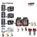 Combo (2 UltraMass & 2ِAminos: PW or  BC or CR or GL & 2 Omega-3)
