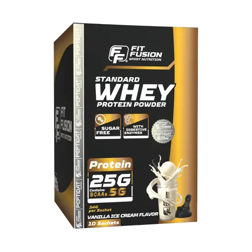 [FP004] FitFusion Standard Whey Protein Vanilla Ice Cream [34g] Box 10 Sachets