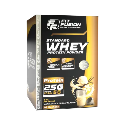 [FP004] FitFusion Standard Whey Protein Vanilla Ice Cream [34g] Box 10 Sachets