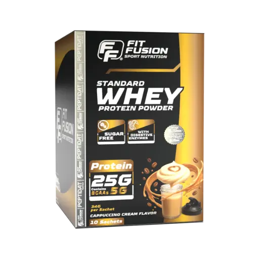 [FP006] FitFusion Standard Whey Protein Cappuccino Cream [34g] Box 10 Sachets