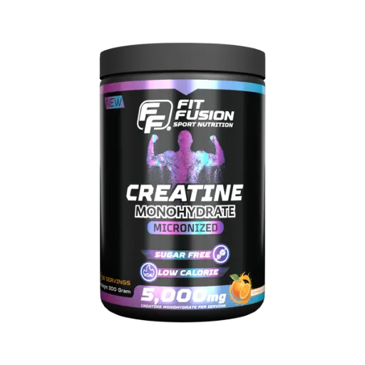 [FP015] FitFusion Creatine Monohydrate Orange [300g] Bottle 30 Servings
