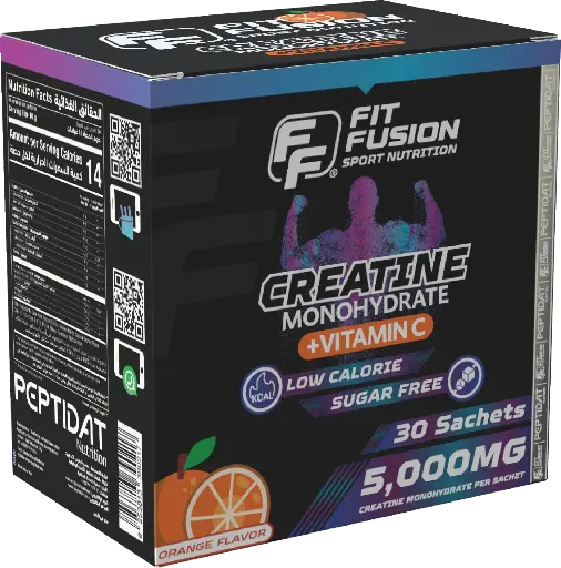 [FP015] FitFusion Creatine Monohydrate Orange [300g] Bottle 30 Servings