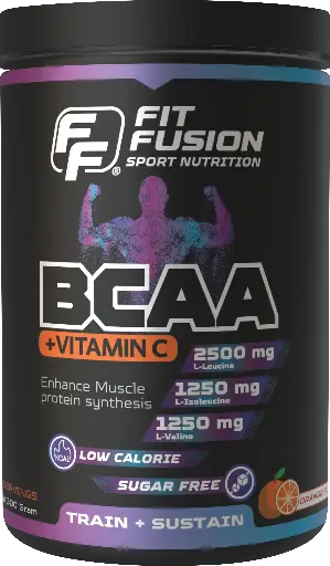 [FP019] FitFusion BCAA Amino Acid Orange [300g] Bottle 30 Servings