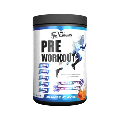 [FP027] FitFusion Pre-Workout Orange [450g] Bottle 30 Servings