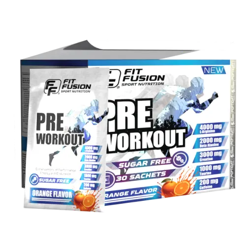 [FP028] FitFusion Pre-Workout Orange [15g] Box 30 Sachets