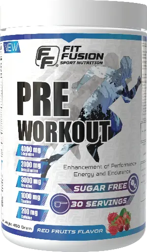 [FP030] FitFusion Pre-Workout Red Fruits [450g] Box 30 Sachets